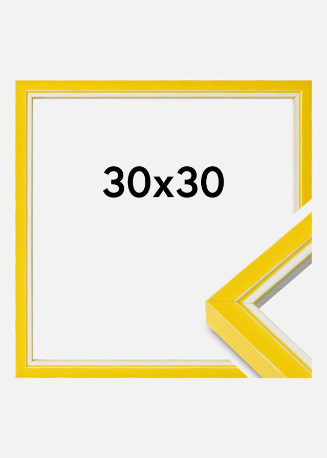 Cadre Diana Verre acrylique Jaune 30x30 cm