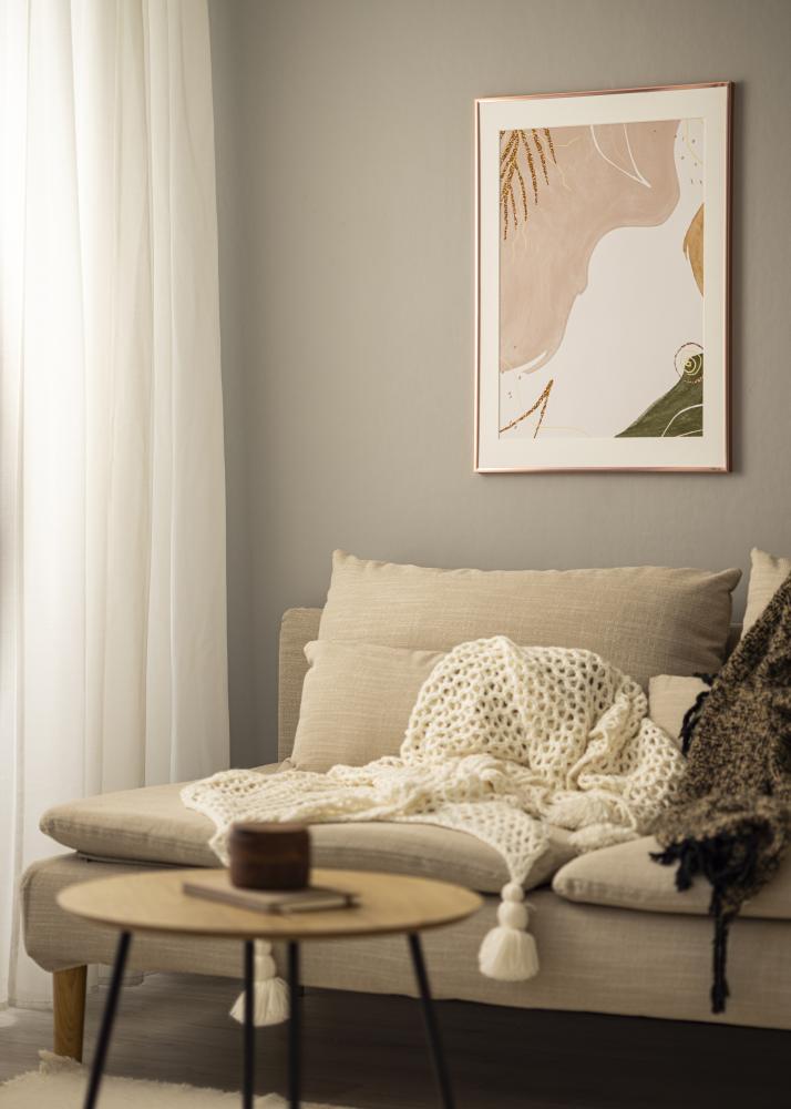 Cadre Poster Aluminum Or rosé 40x50 cm