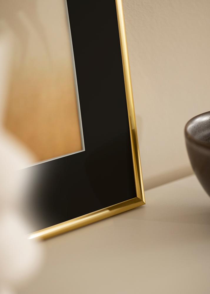 Cadre Victoria Or 50x70 cm - Passe-partout Noir 33x56 cm