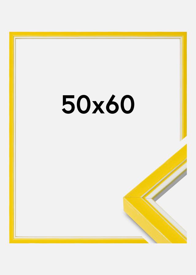 Cadre Diana Verre acrylique Jaune 50x60 cm