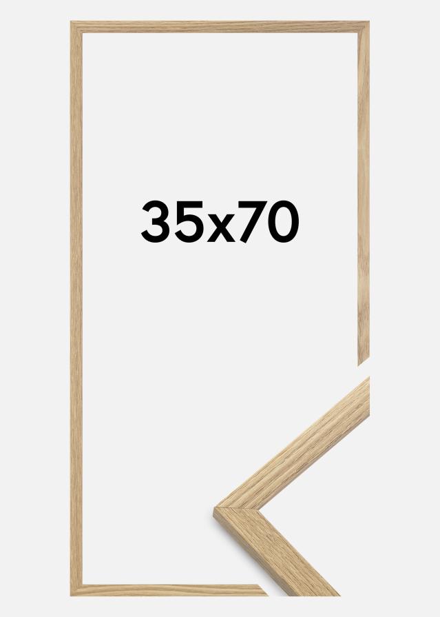 Cadre Trendy Verre acrylique Chêne massif 35x70 cm