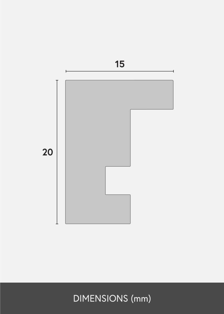 Cadre Ares Verre acrylique Noyer 21x29,7 cm (A4)