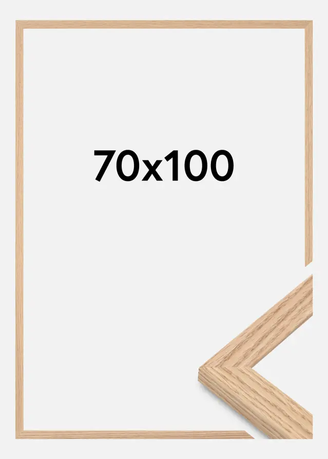 Cadre Tidlös Verre Acrylique Chêne massif 70x100 cm