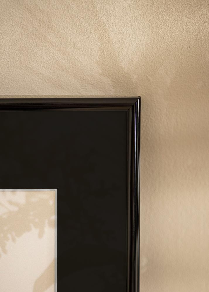 Cadre Victoria Noir 13x18 cm - Passe-partout Noir 9x12 cm