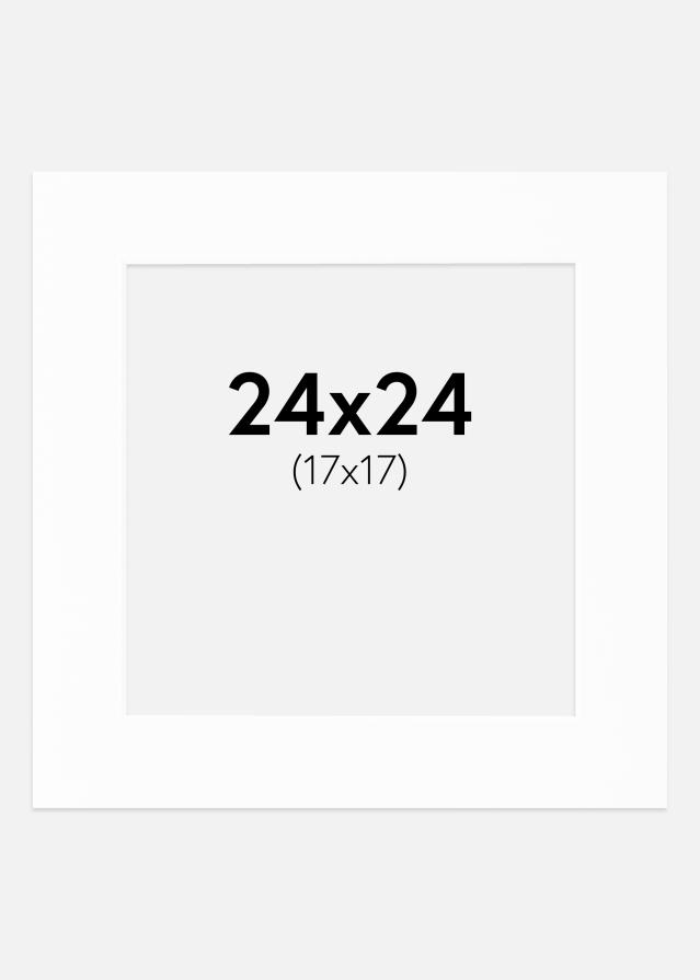 Passe-partout Canson Blanc (noyau blanc) 24x24 cm (17x17)