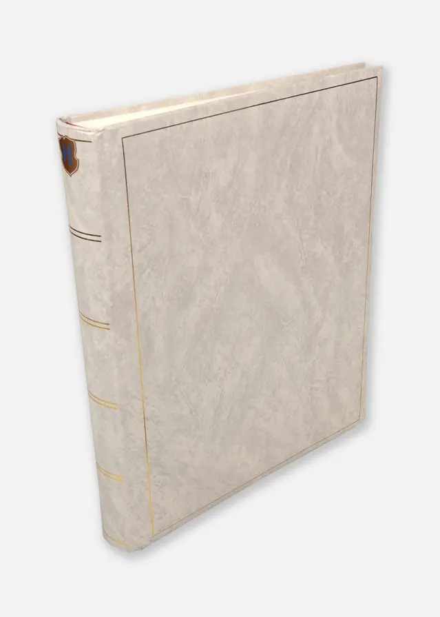 Henzo Basic Line Album photo Blanc - 30x36 cm (80 pages blanches / 40 feuilles)