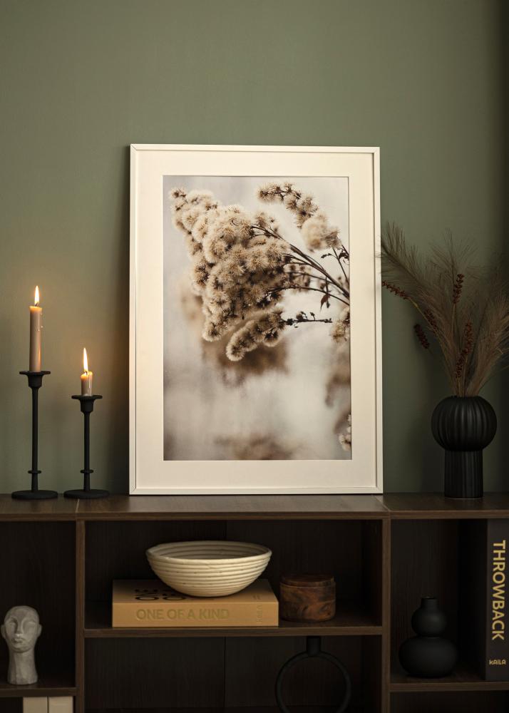 Cadre E-Line Verre Acrylique Blanc 50x50 cm