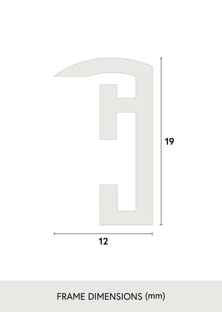 Cadre Victoria Verre Acrylique Noir 70x100 cm