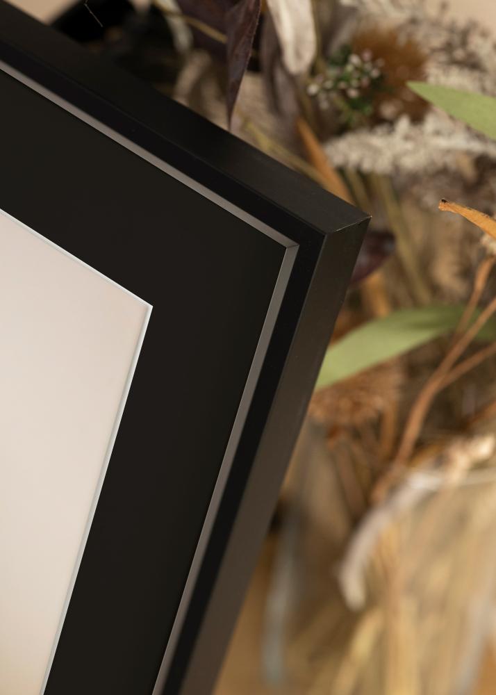 Cadre Globe Noir 40x100 cm - Passe-partout Noir 30x91 cm