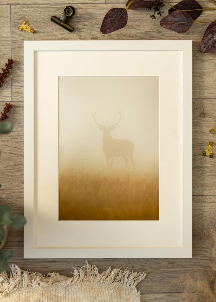 Cadre BGA Classic Verre Acrylique Blanc 20x20 cm