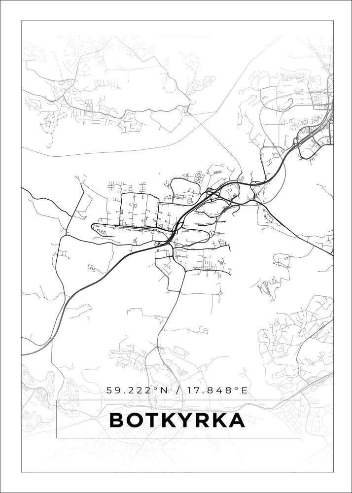 Map - Botkyrka - White