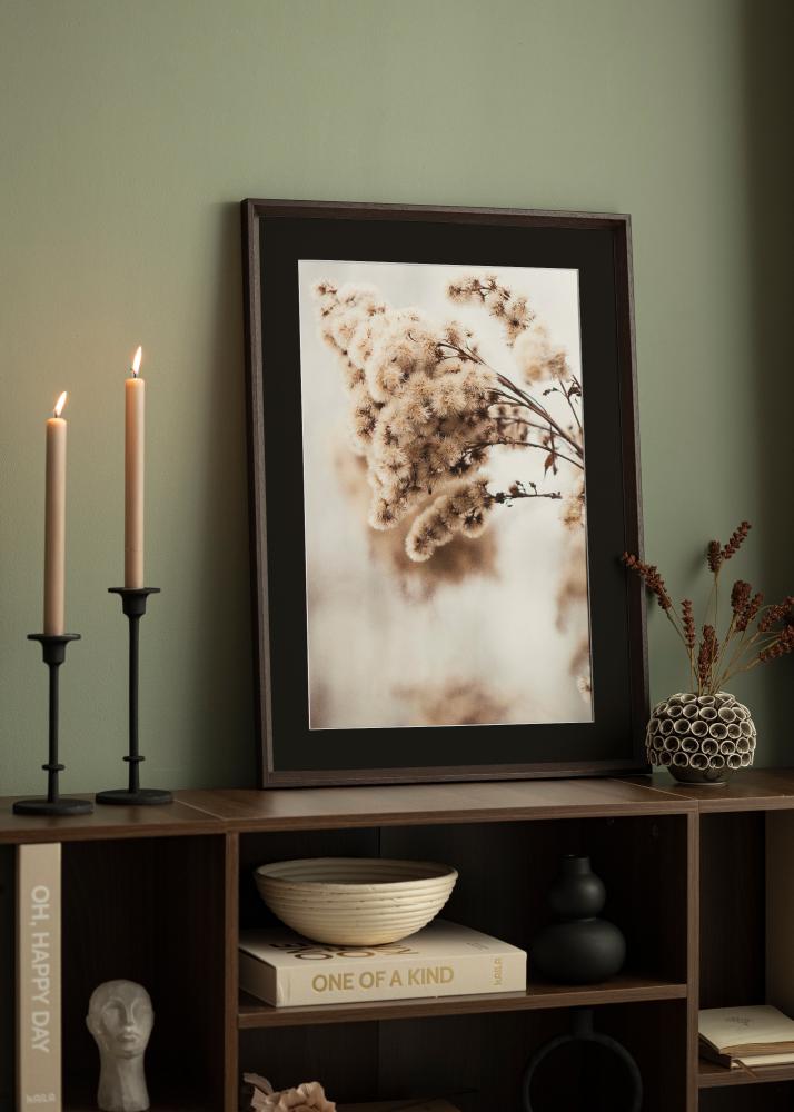 Cadre Globe Expresso 40x100 cm - Passe-partout Noir 30x91 cm