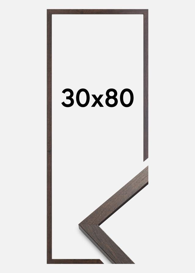 Cadre Trendy Verre acrylique Noyer 30x80 cm