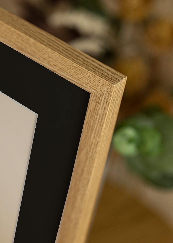 Cadre Selection Chêne 13x18 cm - Passe-partout Noir 9x12 cm