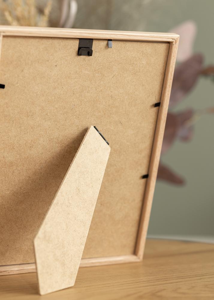 Cadre Mince Chêne 20x30 cm - Passe-partout Noir 15x21 cm (A5)