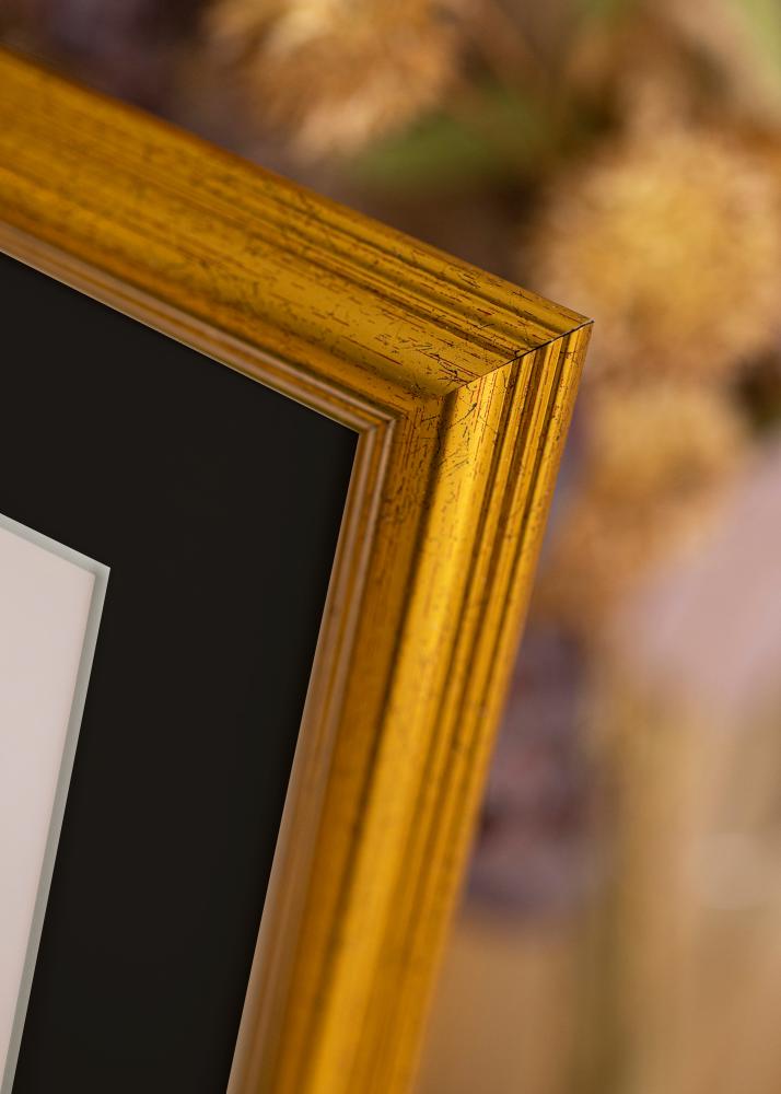 Cadre Västkusten Or 40x100 cm - Passe-partout Noir 30x90 cm