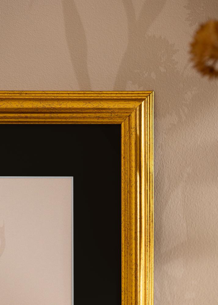 Cadre Västkusten Or 40x100 cm - Passe-partout Noir 30x90 cm