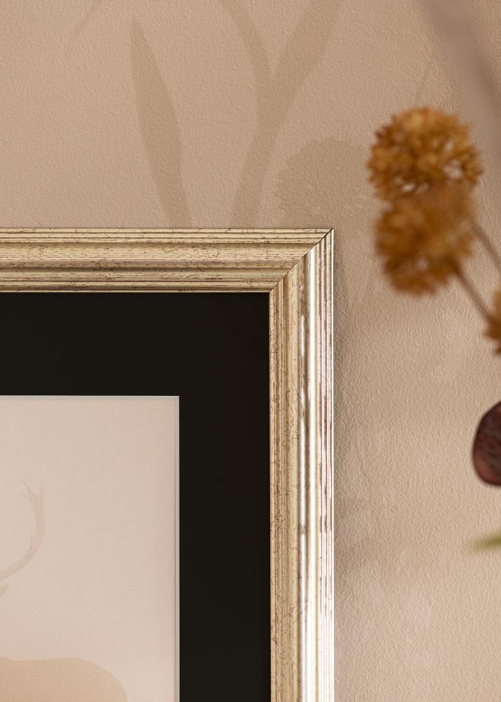 Cadre Västkusten Argent 70x100 cm - Passe-partout Noir 62x93 cm