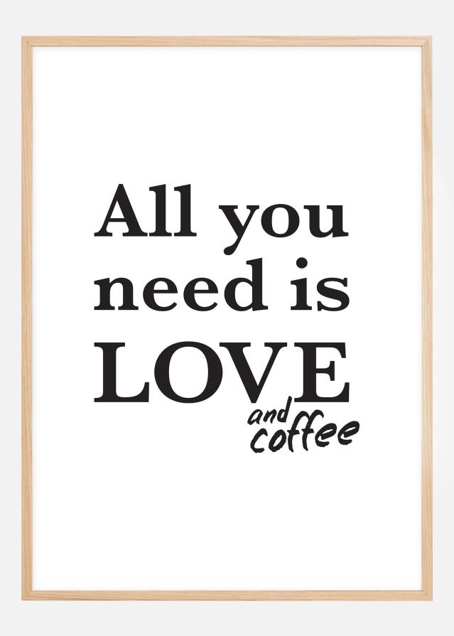 Love and coffee Poster