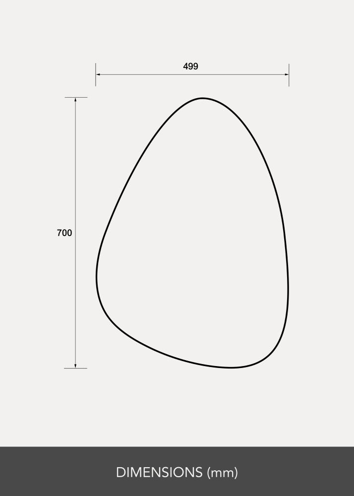 Miroir Pebble 50x70 cm - Selected By BGA