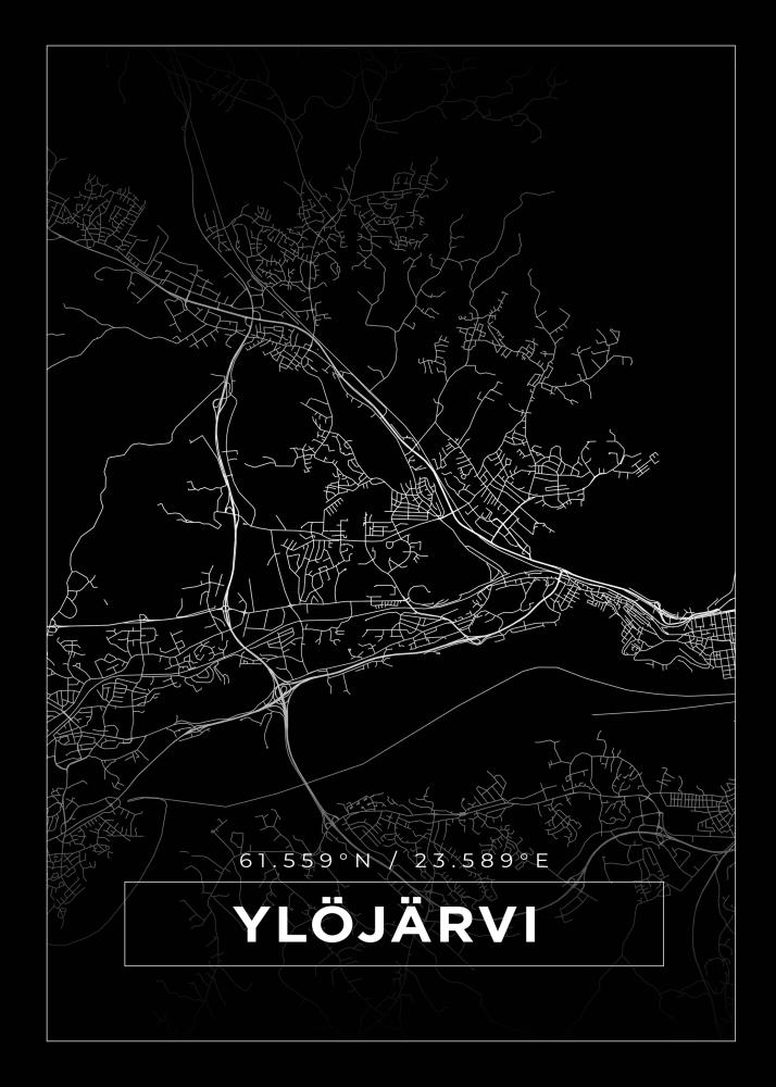 Map - Ylöjärvi - Black