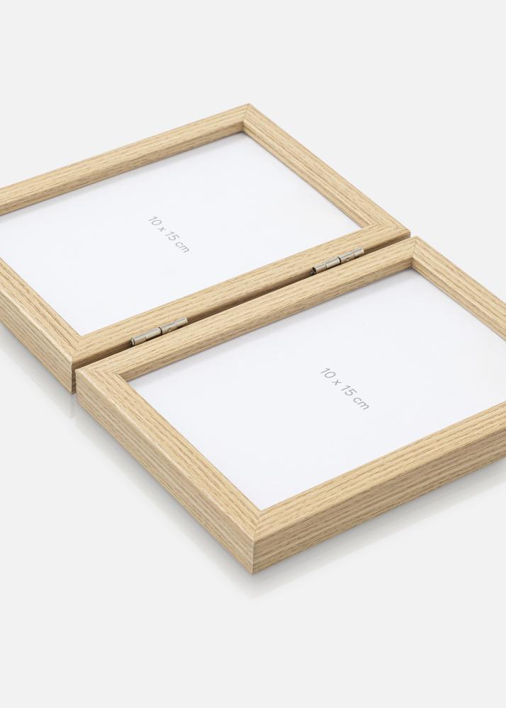 Cadre pliant Chêne Massive 10x15 cm