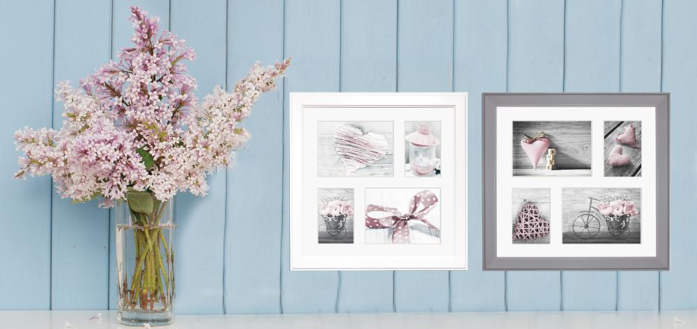 Cadre collage Malmö Blanc - 4 Images