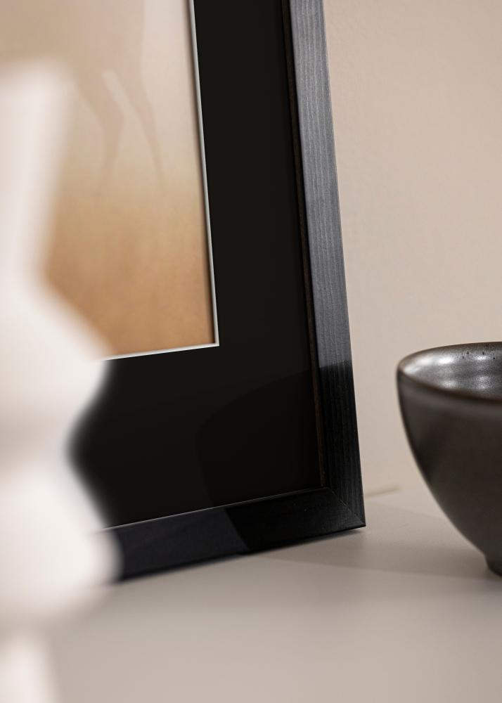 Cadre Stilren Noir 30x40 cm - Passe-partout Noir 21x29,7 cm