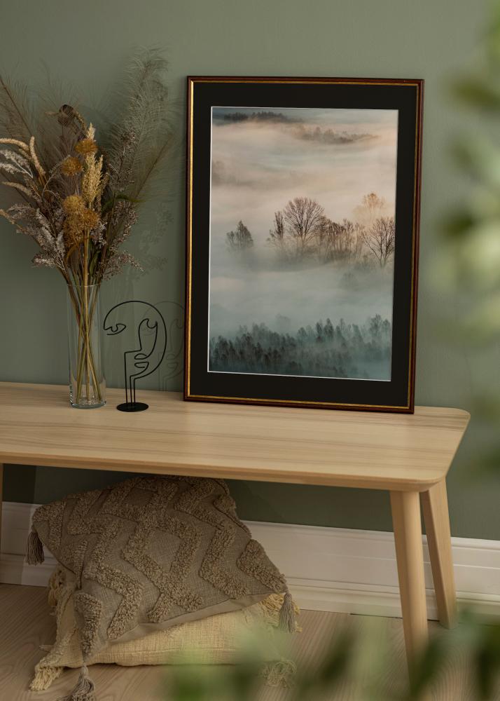 Cadre Horndal Marron 60x60 cm - Passe-partout Noir 50x50 cm