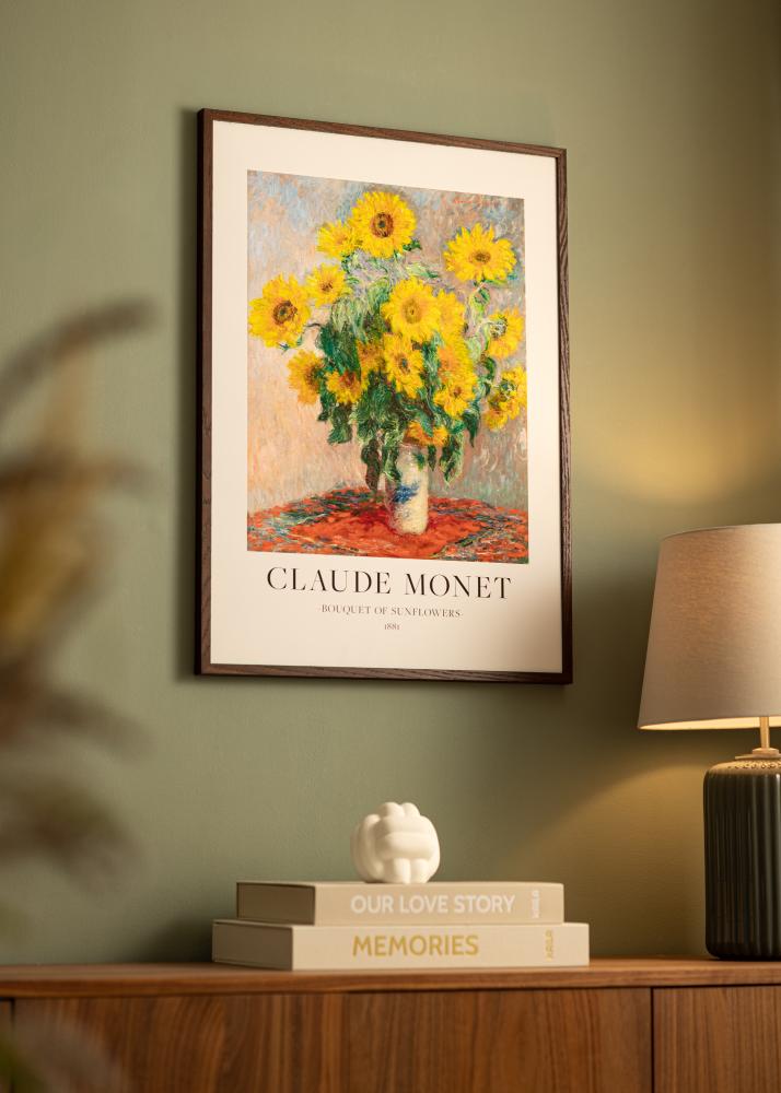 Massive Oak Verre acrylique Dark Painted 70x100 cm