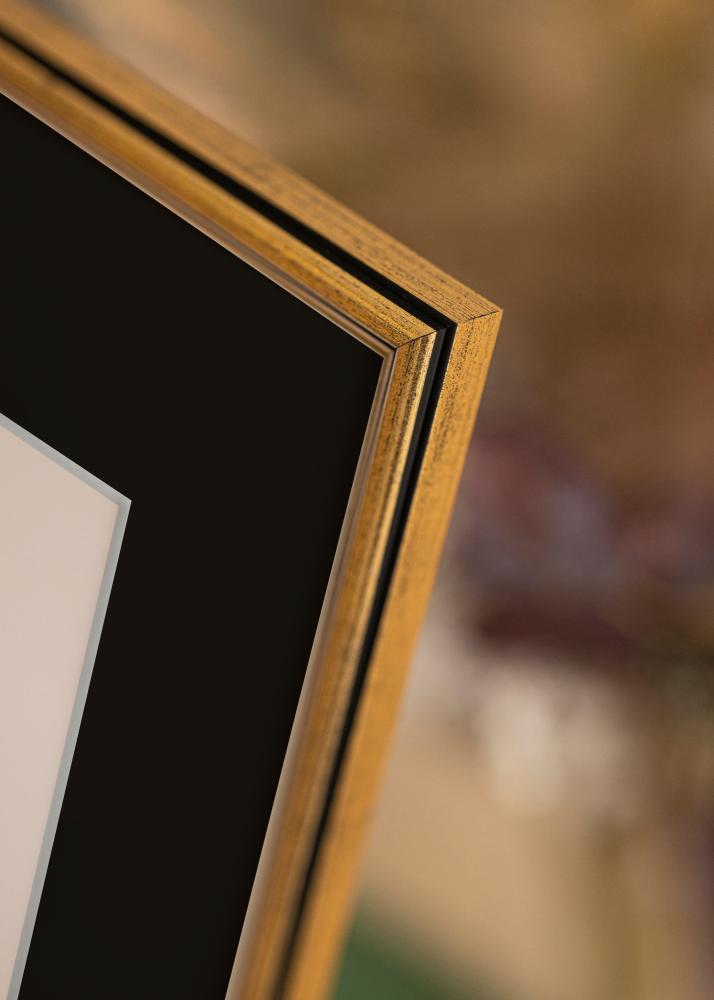Cadre Horndal Or 24x30 cm - Passe-partout Noir 18x24 cm
