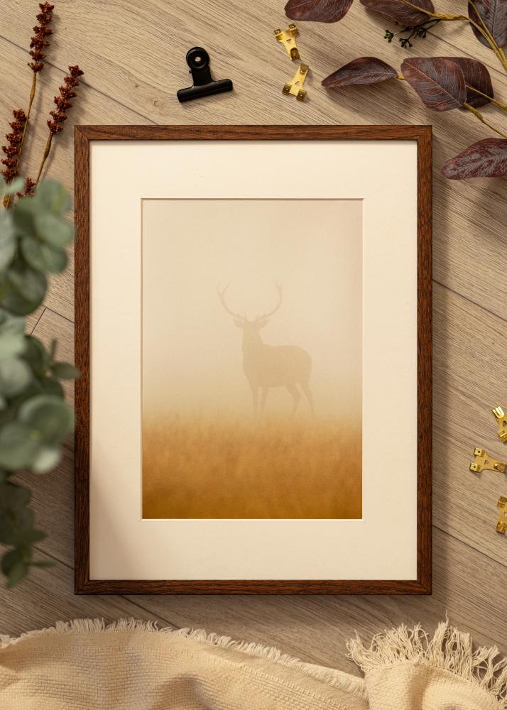 Massive Oak Verre acrylique Dark Painted 70x100 cm