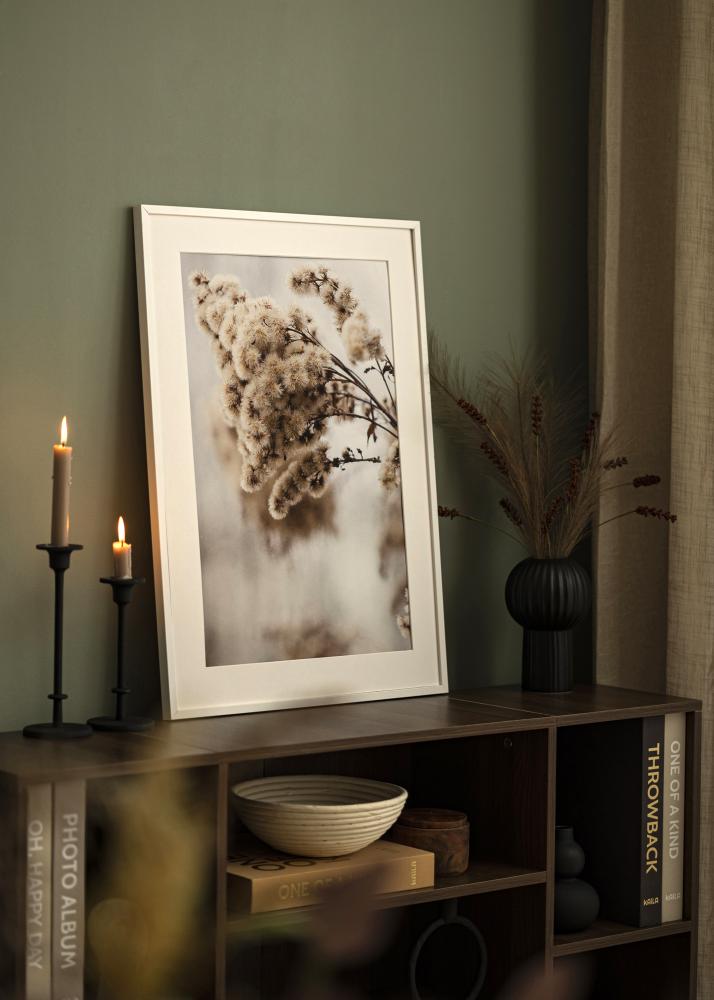 Cadre E-Line Verre Acrylique Blanc 50x50 cm