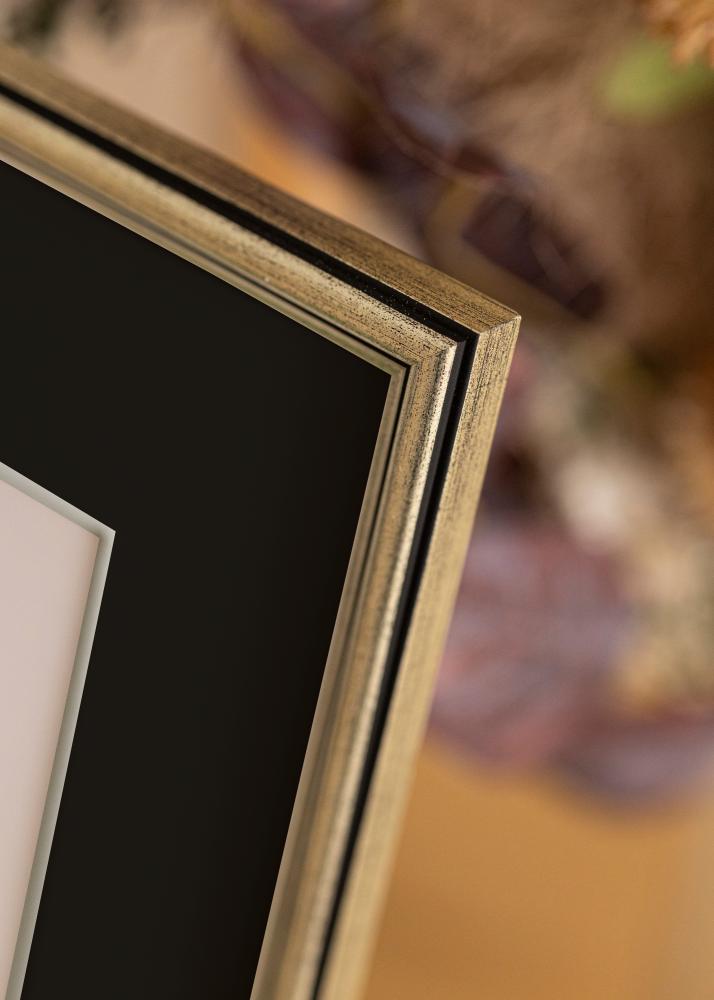 Cadre Horndal Argent 18x24 cm - Passe-partout Noir 13x18 cm