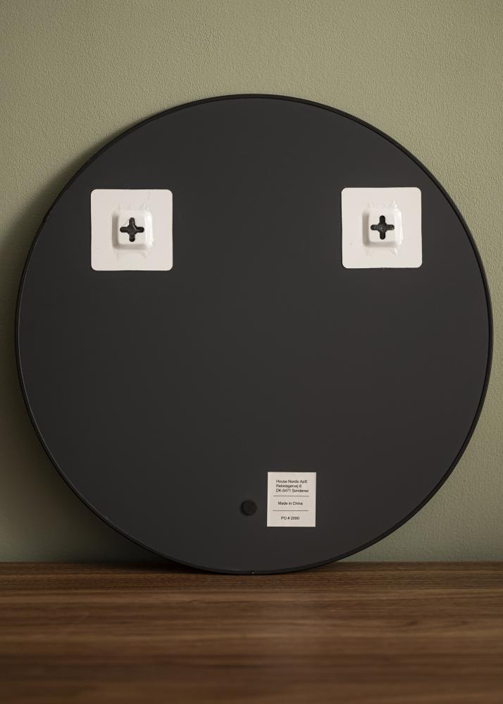 KAILA Round Mirror - Thin Black diamètre 40 cm