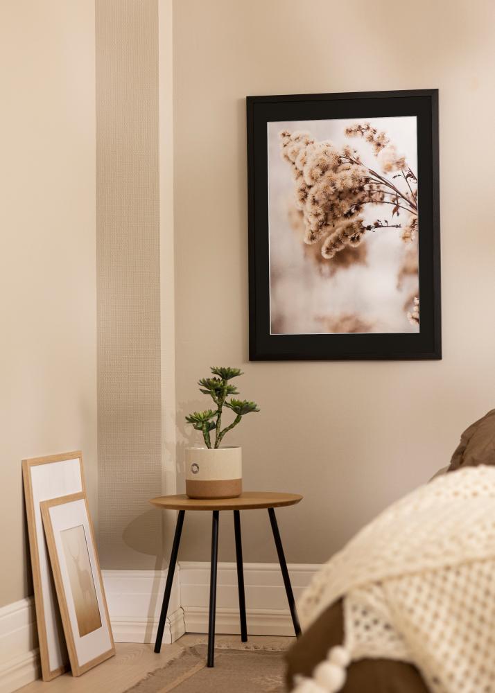 Cadre Stilren Noir 30x40 cm - Passe-partout Noir 21x29,7 cm