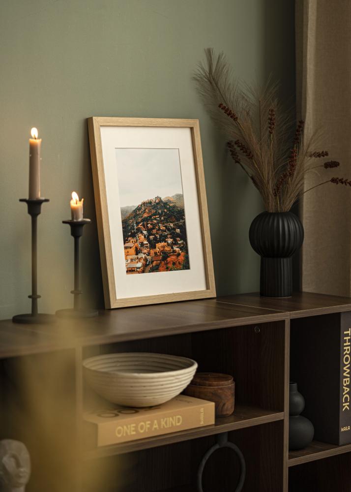 Cadre Blocky Verre Acrylique Chêne 100x107 cm