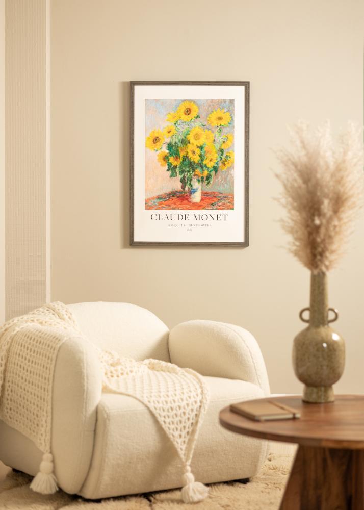 Cadre Hermes Verre acrylique Grey Oak 60x70 cm