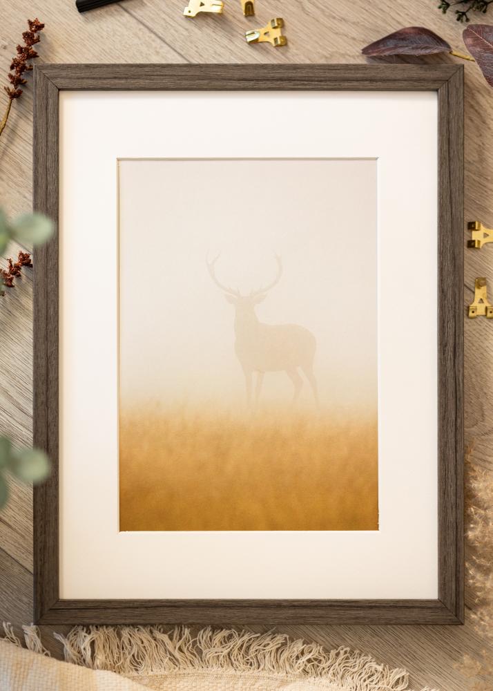 Cadre Hermes Verre acrylique Grey Oak 60x70 cm