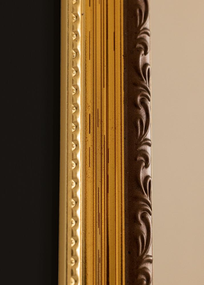 Cadre Abisko Or 24x30 cm - Passe-partout Noir 18x24 cm