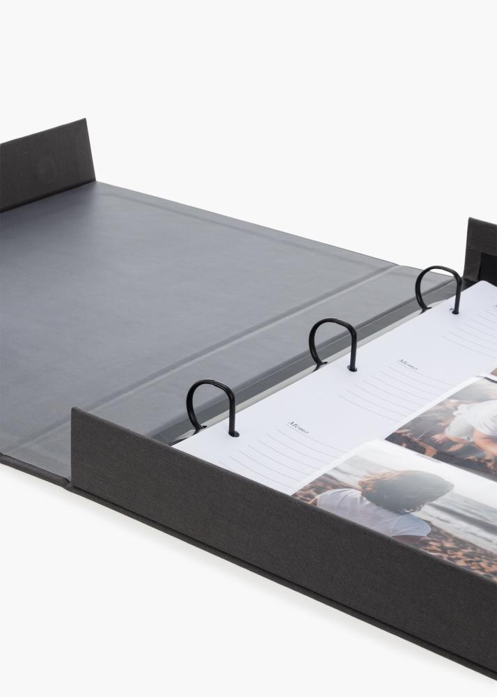 KAILA MEMORIES Black XL - Coffee Table Photo Album - 60 images en 10x15 cm