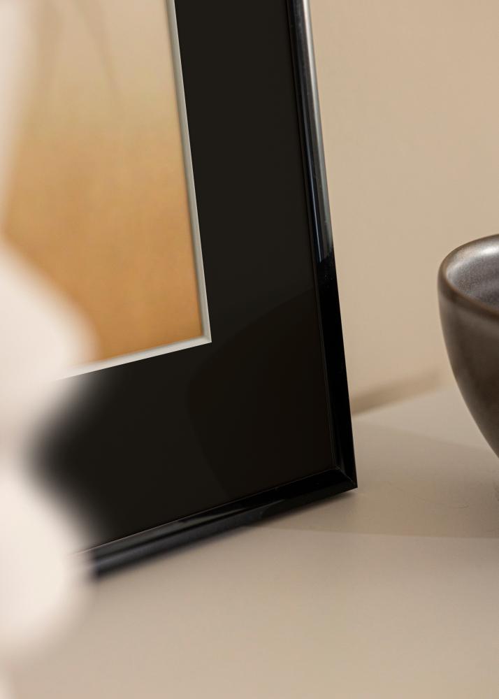 Cadre New Lifestyle Noir 30x40 cm - Passe-partout Noir 18x27 cm