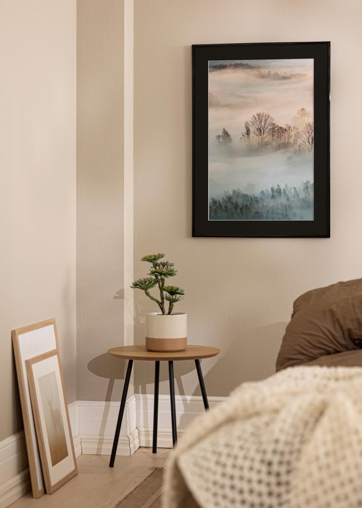 Cadre New Lifestyle Noir 30x40 cm - Passe-partout Noir 18x27 cm