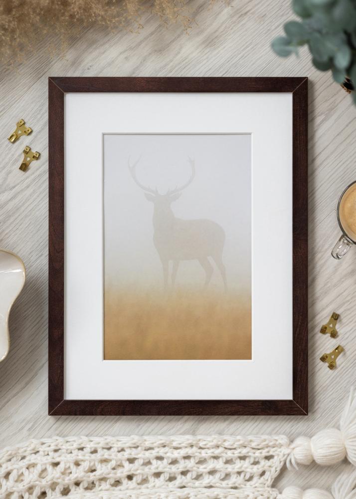 Cadre BGA Classic Verre acrylique Noyer 60x90 cm