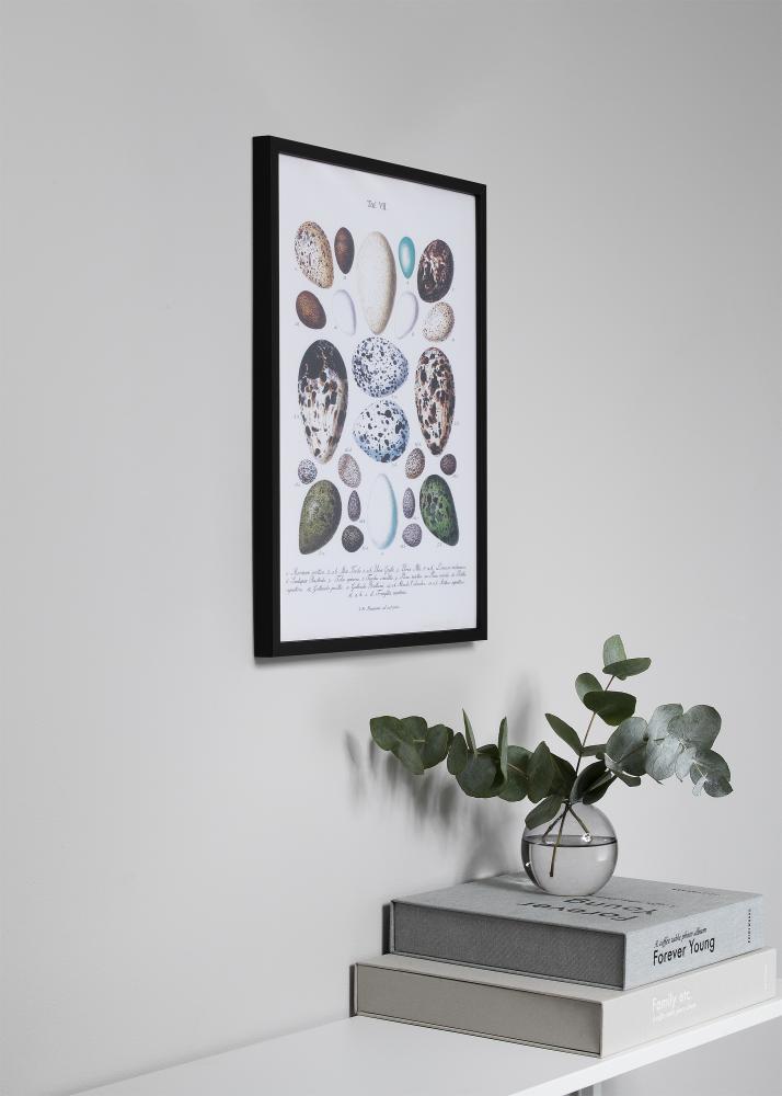 Cadre Oslo Verre Acrylique Noir 30x30 cm