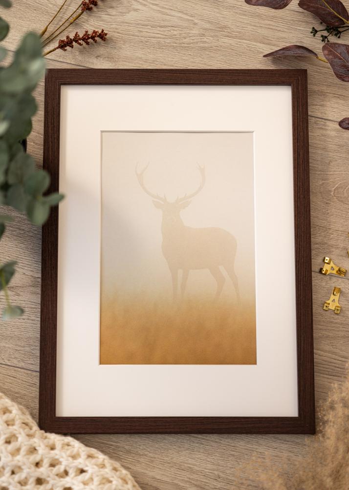 Cadre Deco Verre acrylique Noyer 20x30 cm