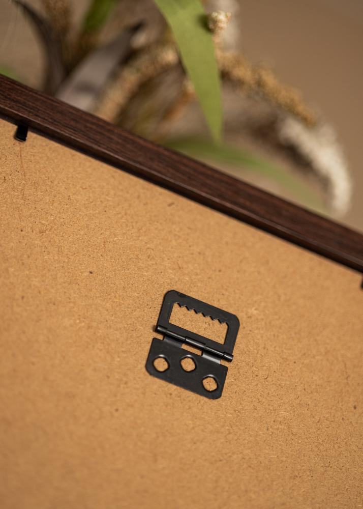 Cadre Deco Verre acrylique Noyer 50x50 cm