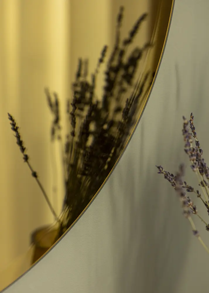 KAILA Miroir rond Gold Deluxe diamètre 70 cm