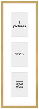 Edsbyn Cadre collage VIII Or - 3 images (11x15 cm)