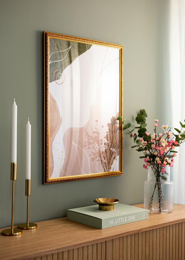 Cadre Swirl Verre acrylique Or 42x59,4 cm (A2)